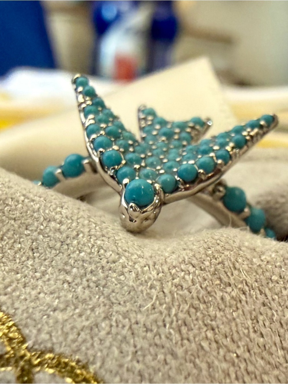 Kendra Scott Melody Bird Silver Cocktail Ring - Picture 4 of 11